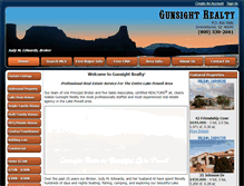 Tablet Screenshot of gunsightrealty.com